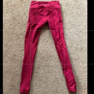 Lululemon red full length legging